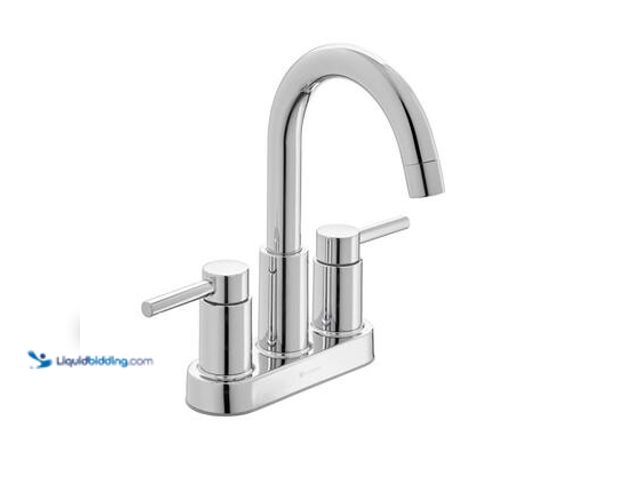 Lot 49-5572128 - Glacier Bay Dorind 4 in. Centerset Double Handle High-Arc Bathroom Faucet in Chrome. Model # HD67110...