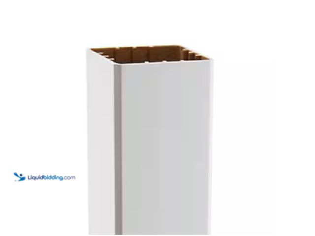 Lot 49-1622840 - Trex 4 in. x 4 in. x 48 in. Classic White Composite Post Sleeve, Model # WT040448APSRT, Unused  Ref#...