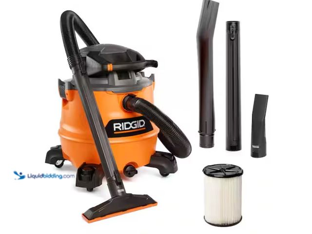 Lot 49-1547193 - RIDGID 16 Gal. 6.5 Peak HP NXT Shop Vacuum Wet Dry Vac with Detachable Blower, Filter, Locking Hose ...