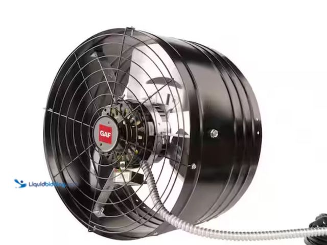 Lot 49-3614485 - Master Flow 1600 CFM Black EZ Cool Plug-In Gable Mount Attic Fan, Model # EZCG2BL, Parts and repair....