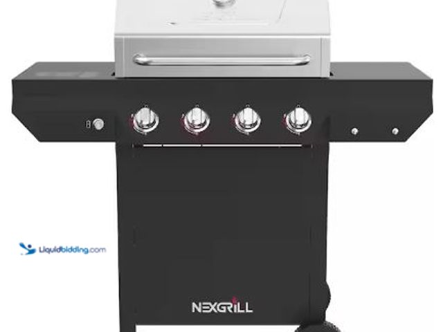 Lot 49-1517096 - Nexgrill
4-Burner Propane Gas Grill in Black with Stainless Steel Main Lid, Model # 720-0925PG, Unu...