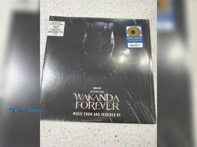 Lot 49-1623976 - Black Panther Wakanda Forever Translucent Tan Colored Vinyl 2LP OST Soundtrack, Model # 397371321424...