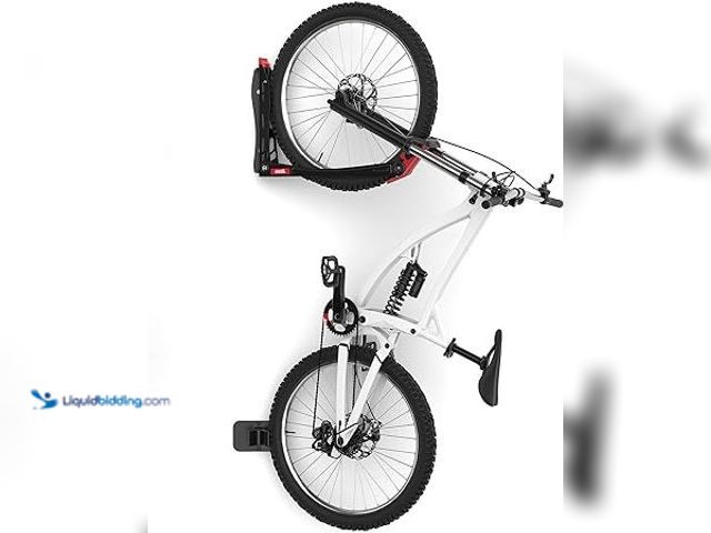 Lot 49-5411556 - TORACK BIKEPAL No Lift Swivel Bike Rack, Space Saving Vertical Wall Mount Bike Holder for Garage Sto...