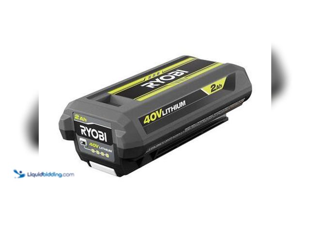 Lot 49-3564804 - RYOBI 40V Lithium-Ion 2.0 Ah Battery. Model # OP4020A. Unused