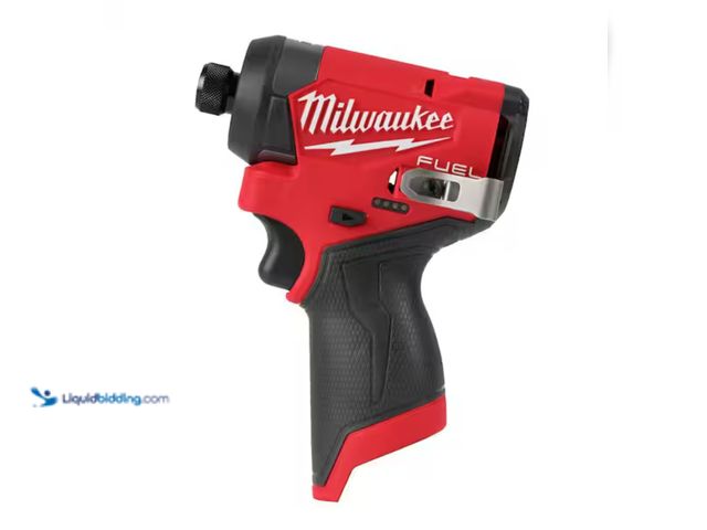 Lot 49-2000419 - Milwaukee M12 FUEL 12V Lithium-Ion Brushless Cordless 1/4 in. Hex Impact Driver (Tool-Only), Model #...