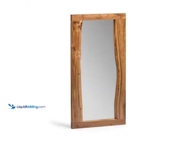 Lot 49-1577492 - Alaterre Furniture Medium Rectangle Brown Mirror (24 in. H x 48 in. W), Model # AWAA1420, Unused.