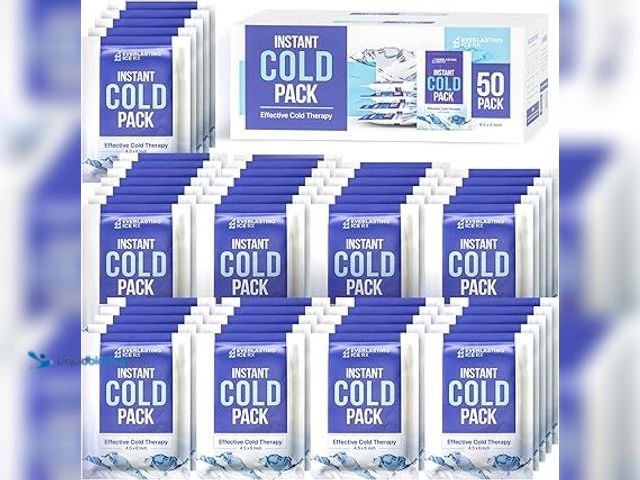 Lot 49-3527662 - 50 Pack - Instant Cold Packs - Instant Ice Packs for Injuries | Disposable Cold Compress Ice Pack fo...
