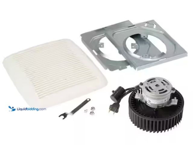 Lot 49-3614913 - Broan-NuTone QuicKit 60 CFM 3.0 Sones Bathroom Replacement Motor and Grille/Cover - Unused (Model BK...