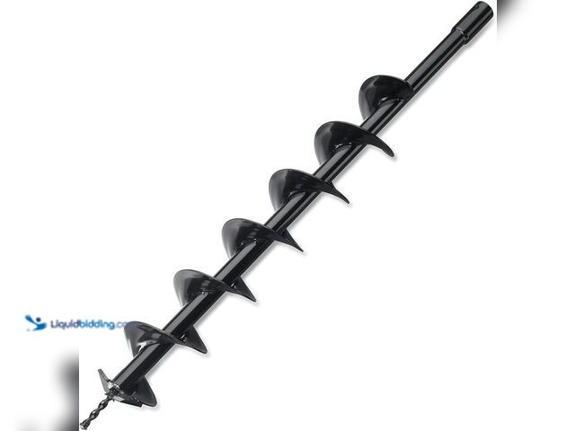 Lot 49-5408510 - Hiltex 10245 4"x30" Steel Gardening Auger Bit | For Planting Bedding, Bulbs, Seedlings 3/4" Shaft. [...