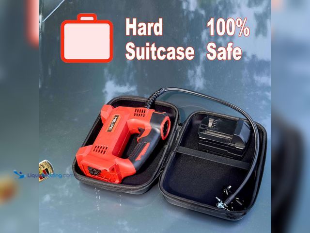 Lot 49-5413684 - Cordless Tire Inflator Portable Air Compressor for Milwaukee M18 Battery,Lithium Car Air Pump, Auto ...