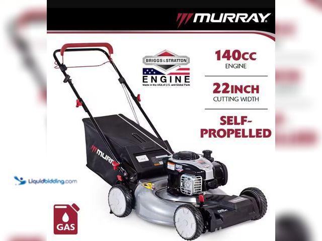 Lot 49-5543612 - Murray
22 in. 140 cc Briggs & Stratton Walk Behind Gas Self-Propelled Lawn Mower with Front Wheel D...