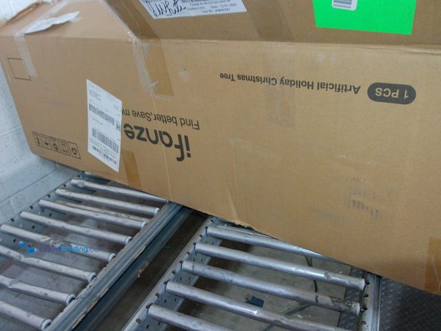 Lot 49-1546941 - iFanze 7.5ft Pre-Lit LED Artificial Christmas Tree with Sprigs of Realistic-Looking Needles, Green, ...