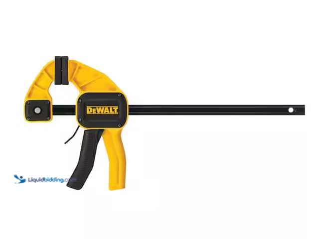 Lot 49-2000160 - Lot of (3) DEWALT 12 in. 300 lb. Trigger Clamp w/3.75 in. Throat Depth, Model # DWHT83193, Slightly ...