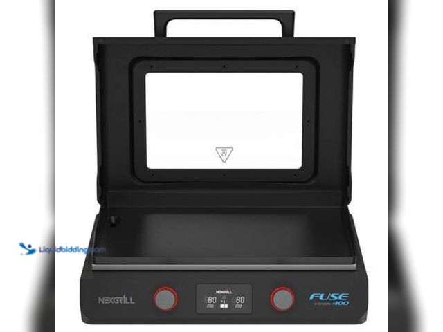 Lot 49-3563893 - Nexgrill Fuse 400 22 in. Tabletop Electric Grill Griddle in Black. Model # 770-0352. Unused