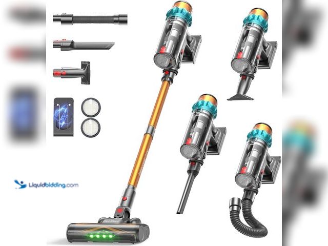 Lot 49-5437308 - ElecKeys Cordless Vacuum Cleaner, Upgraded 580W 48KPA 65Mins Vacuum Cleaners for Home, Stick Vacuum ...