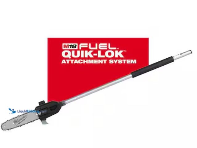Lot 49-1519058 - Milwaukee M18 FUEL QUIK-LOK 10 in. Pole Saw Attachment (Tool-Only), Model # 49-16-2720, Slightly use...