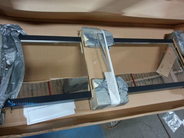 Lot 49-1547611 - mirroetk triple view professional over the door dressing mirror with 4 mirrors black, Model# 3vu1448...