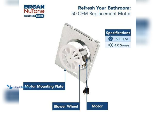 Lot 49-3614911 - Broan-NuTone Genuine Replacement Motor Wheel for 696N Ventilation Fan, 50CFM, 4.0 Sones - Unused (Mo...