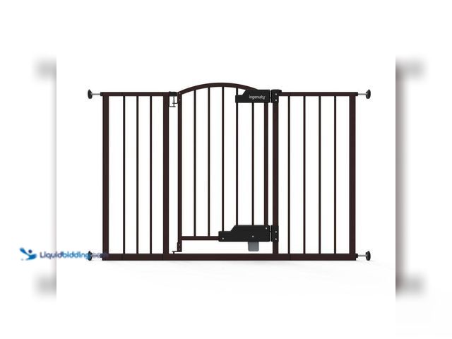 Lot 49-5484825 - INGENUITY
Thruway 52W Series Hands-Free GlideOpen Pressure/Hardware Mounted Pet and Baby Gate, 24"-...