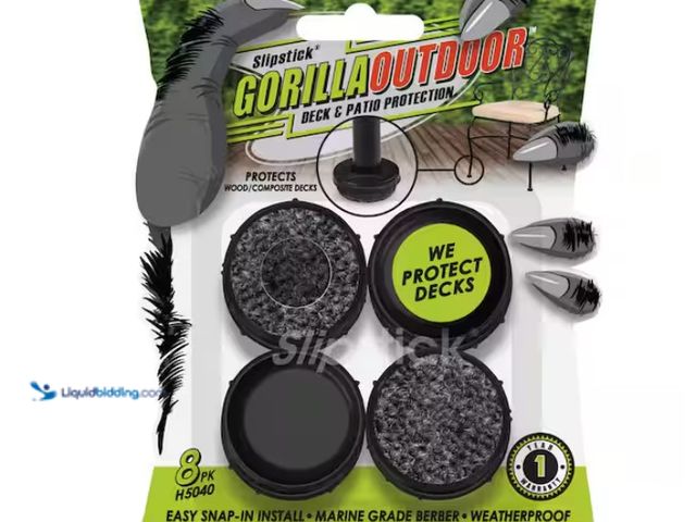 Lot 49-3471624 - (4) Gorilla Floor Protection Gorilla Outdoor Wrought Iron Caps Berber, Model # H5040, Unused, 4 Pack...