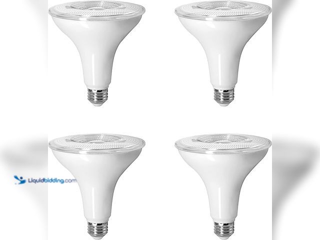 Lot 49-1570268 - (4-Pack) LEDVANCE Sylvania Dusk to Dawn PAR38 LED Light Bulb with Auto On/Off Light Sensor, 120W=14W...
