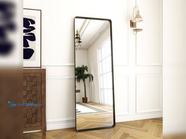 Lot 49-5414127 - XRAMFY
20 in. W x 64 in. H Rectangular Modern Black Aluminum Deep Framed Full Length Mirror Floor M...