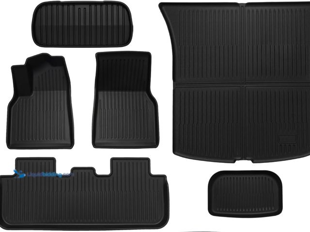 Lot 49-5453212 - Model Y Juniper Car Floor Mats 2025 New Tesla Y All Weather Cargo Liners Waterproof Carpet Protector...