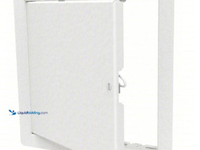 Lot 49-3631569 - BABCOCK-DAVIS Access Door: 36", 24"W, Concealed Hinge, Exposed Flange, Steel, 16 GA, White, Model # ...