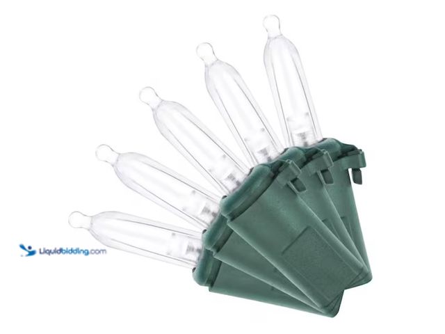 Lot 49-1547221 - (12) Home Accents Holiday 100 Cool White Mini LED String Lights, Model # 24RT3472415, Unused, Unable...