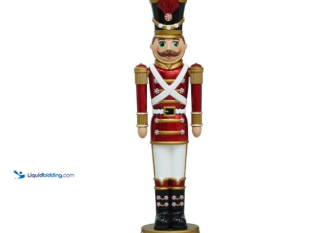 Lot 49-1548185 - Home Accents Holiday 6 ft LED Candy Soldier Nutcracker Model #24SV24395, Unused  Ref#HOL1113