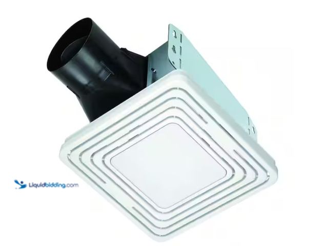 Lot 49-1622467 - Broan-NuTone Room side Series, White, 80 CFM, No Cut Room side Installation with Light, ENERGY STAR,...