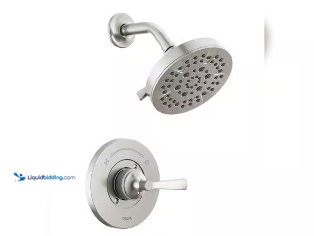 Lot 49-2000884 - Delta Faryn Single-Handle 5-Spray Shower Faucet in Brushed Nickel (Valve Included), Model # 142822-S...