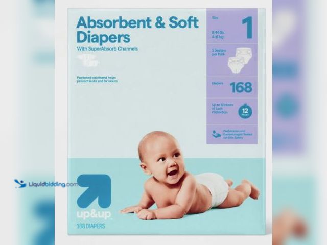 LiquidBidding - Lot 49-5514784 - Disposable Diapers - Size 1 - 168ct ...
