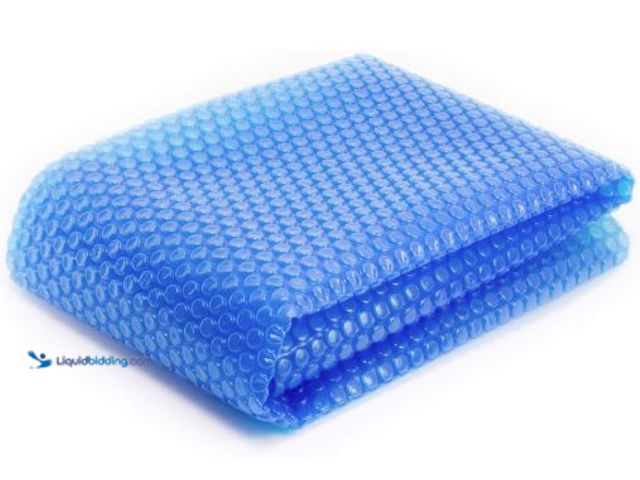 Lot 49-5436646 - Spa Depot Thermo-Float 16-mil 7ft x 7ft Hot Tub Bubble Cover Floating Spa Blanket - trimmable Heavy-...
