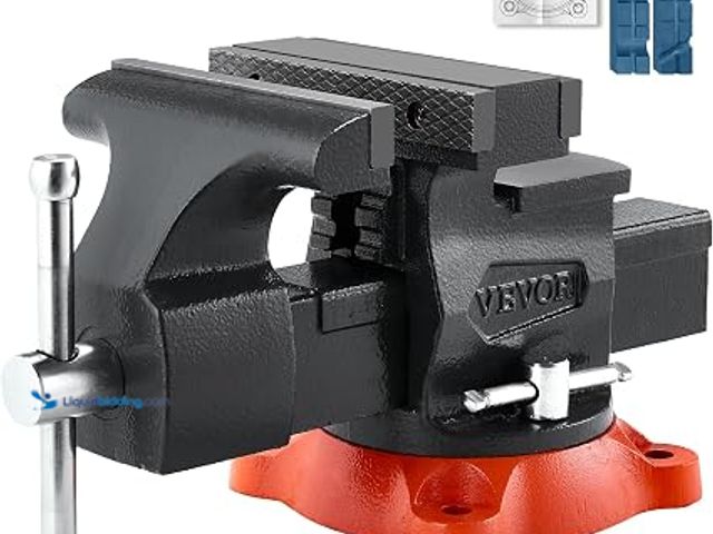 Lot 49-2022494 - VEVOR Bench Vise, 5.5" Jaw Width, 5.5" Max Jaw Opening Multipurpose Vise with 360° Swivel Locking Ba...