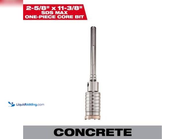 Lot 49-3564830 - Milwaukee 2-5/8 in. x 11-3/8 in. SDS-MAX Core Bit. Model # 48-20-5412. Used