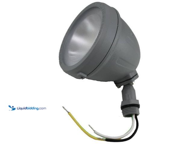 Lot 49-5543710 - QTY 2 - Commercial Electric
14-Watt Hardwired Gray LED Landscape Flood Light Metal Spot Light, 1100...