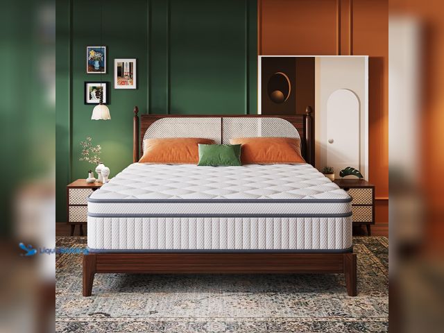 Lot 49-5458879 - Queen Mattress, 10 Inch Queen Size Mattresses in a Box, Gel Memory Foam Hybrid Mattress for Motion I...