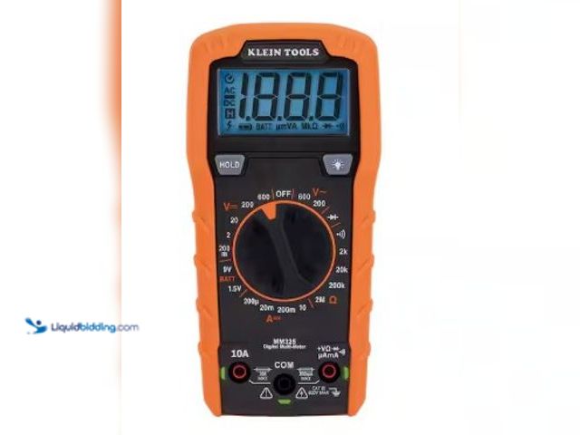 Lot 49-2025381 - Klein Tools 600-Volt Digital Multi-Meter, Manual-Ranging, Model # MM325, MSRP $34.98, New, Factory s...
