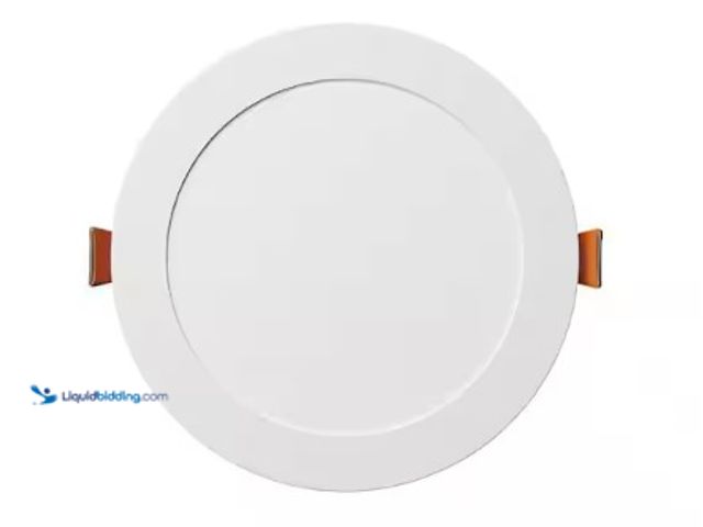 Lot 49-3631215 - Amico 6 in. Adjustable 5CCT 6-Pack Canless LED Recessed Ceiling Light 1050 LM Brightness Dimmable 12...