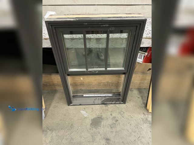Lot 49-5543717 - Wood Brown Single Hung Window. 3.5ft x 2.5ft. Unused