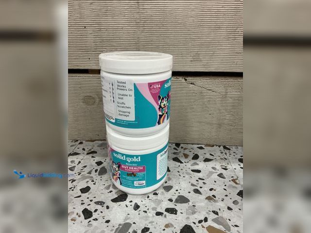 Lot 49-3539887 - QTY 2 - Solid Gold GUT HEALTH Chews Bacon Flavor Soft Chews 120 Ct BB 11/25. New