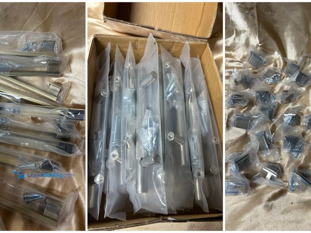 Lot 49-5270403 - 50 Cabinet Pulls and Drawer Knobs ; all metal and includes screws