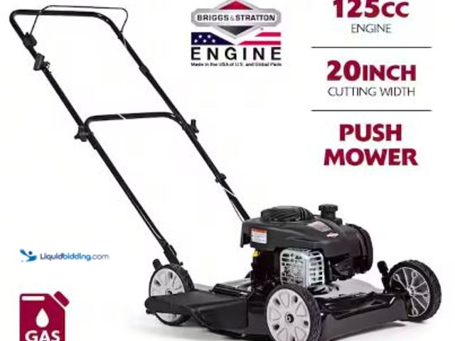 Lot 49-5436325 - Murray 20 in. 125 cc Briggs & Stratton Walk Behind Gas Push Lawn Mower with 4 Wheel Height Adjustmen...