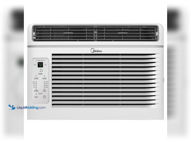 Lot 49-5553544 - Midea 6,000 BTU Smart Window Air Conditioner for Rooms up to 250 Sq. Ft., Sleep Mode, Timer, ENERGY ...