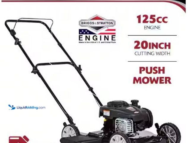 Lot 49-1517907 - Murray
20 in. 125 cc Briggs & Stratton Walk Behind Gas Push Lawn Mower with 4 Wheel Height Adjustme...