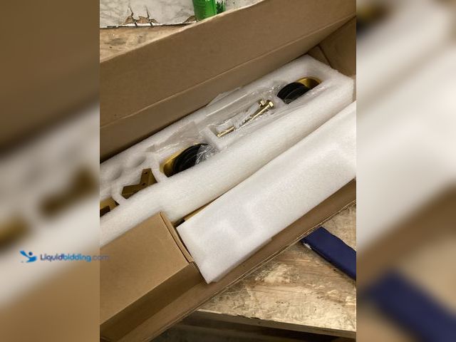 Lot 49-5461263 - Rio Salto Gold Barn Door Hardware Kit Sliding Door Hardware Modern Barn Interior Closet Pantry Brush...