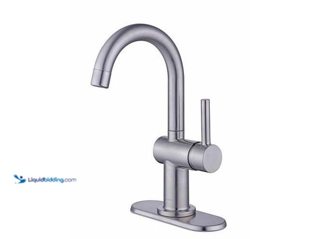 Lot 49-3616830 - Glacier Bay Dorind Single Hole Single-Handle Deck Mount High-Arc Bathroom Faucet - New SKU # 1008028...