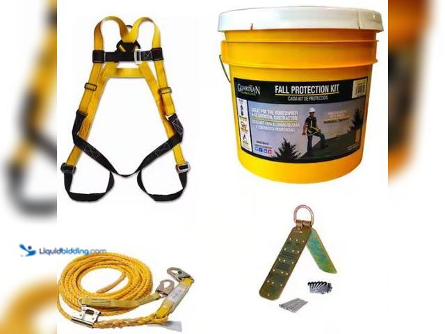 Lot 49-1569389 - Guardian Fall Protection Rooftop Safe-Tie Bucket Kit, Model # 00815-QC, Unused.  Ref#SR0114