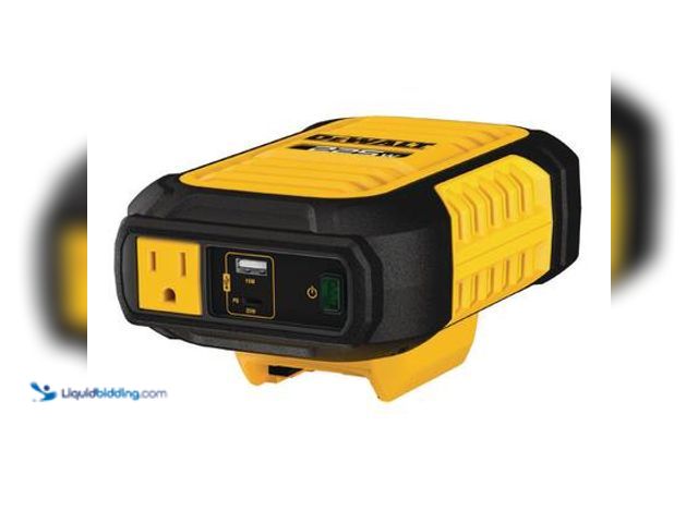Lot 49-5559323 - DEWALT 2-Way 225-Watt Power Inverter Compatible with 20-Volt XR 5 AH Lithium-Ion Battery (Not Includ...